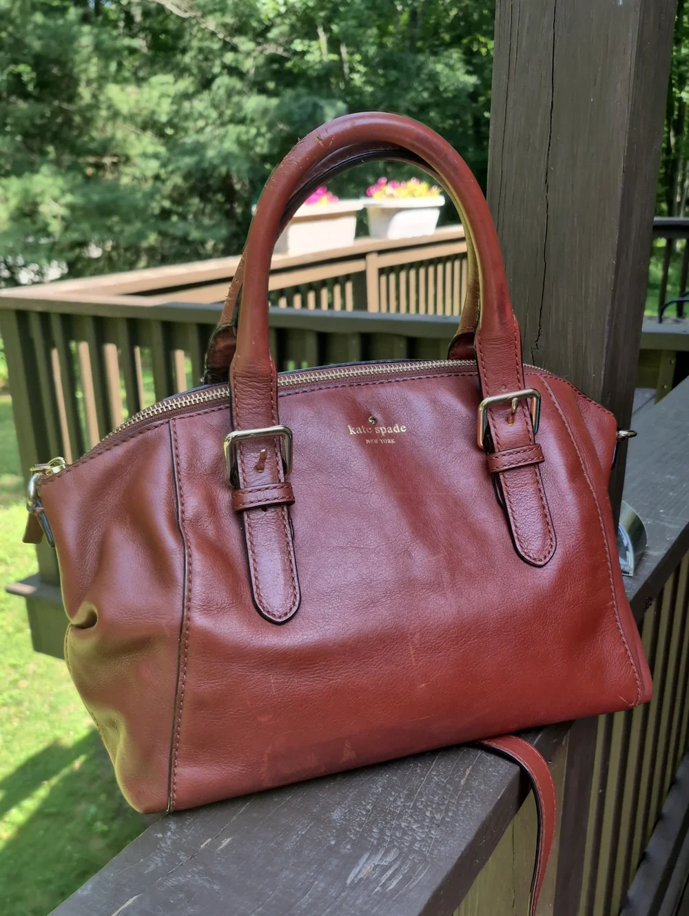 Kate Spade New York Brighton Park Sloan Small Satchel Bag Dark Roast